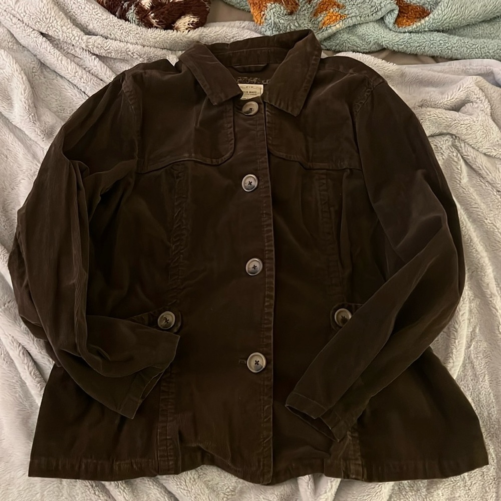 Gently used Old Navy brown corduroy jacket, size XXL